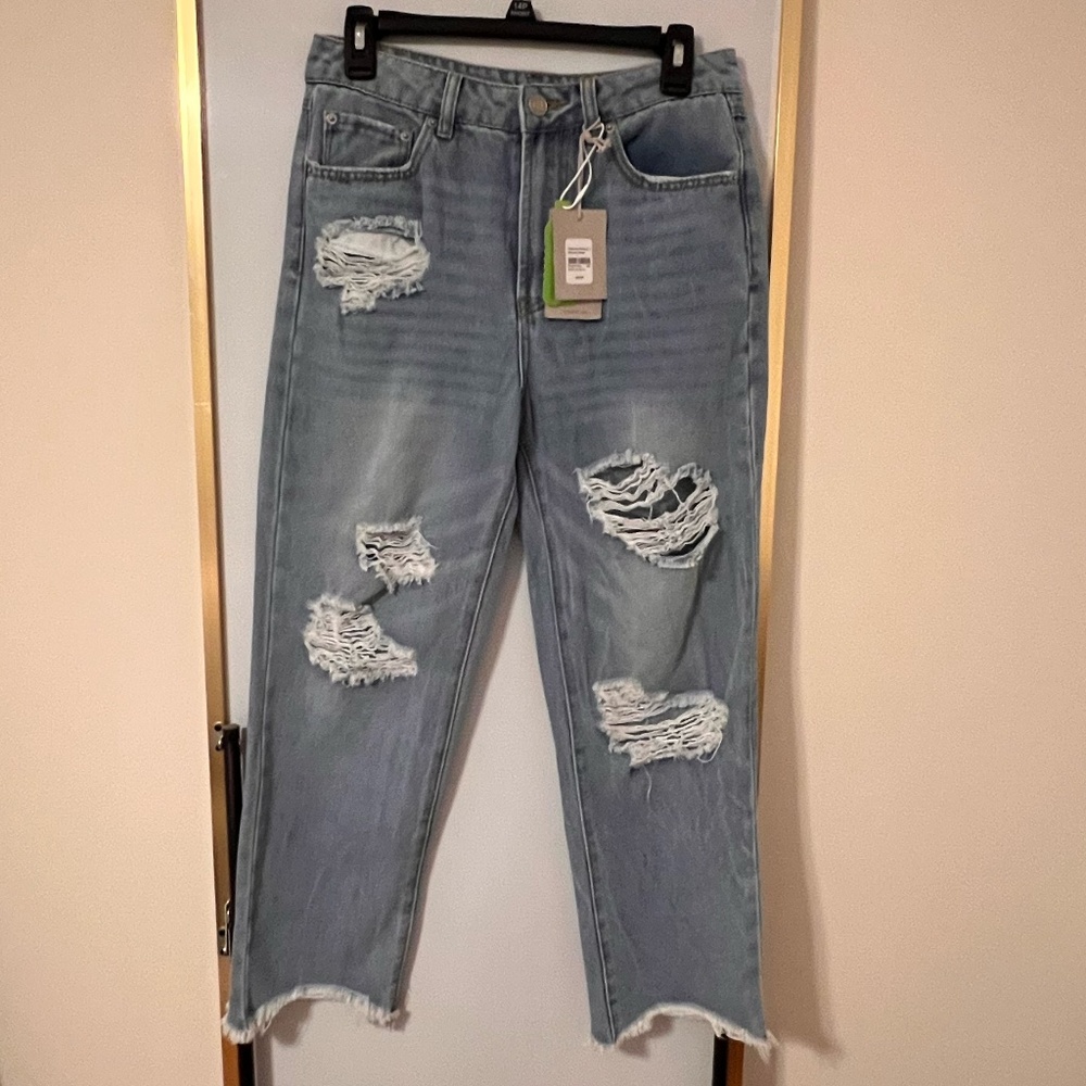 Size 26 Distressed Forever 21 Jeans